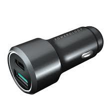 شارژر فندکی پاورولوژی Powerology Aluminum Ultra-Quick Car Charger PQCPDCCBK توان 43 وات